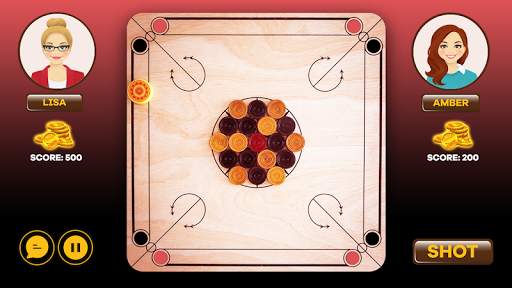 Jogo de tabuleiro Real Carrom clássico screenshot 3