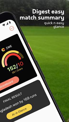 Live cricket scores, unique cricket app cricsmith 3 تصوير الشاشة