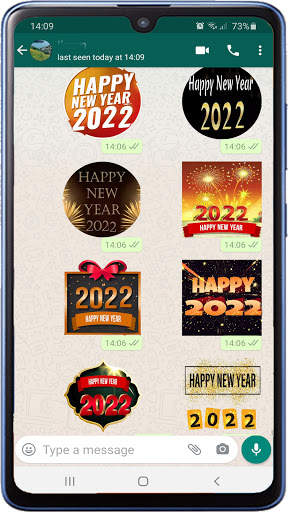 Selamat Tahun Baru 2022 Pelekat Untuk WAStickerApp screenshot 4