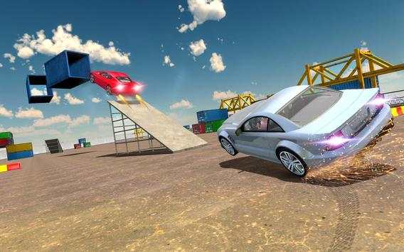Skydiving Car Racer-Impossible Car Stunts Games 3D screenshot 3