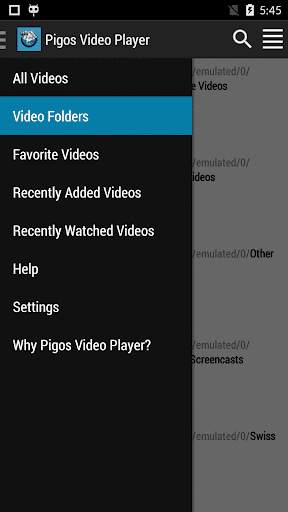 Pigos Video Player (Fast,Easy) screenshot 1