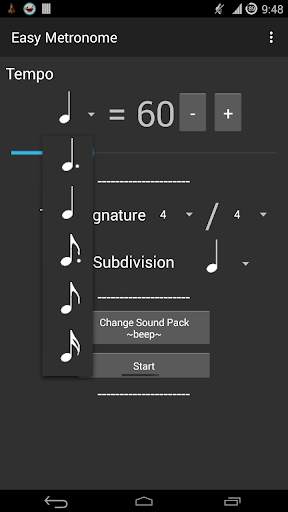 Easy Metronome 2 تصوير الشاشة