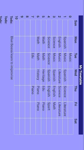 School Timetable screenshot 1
