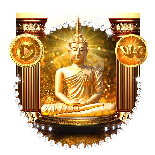 Golden 3D Buddha Parallax Theme🌹 1.1.0