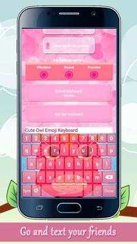 Cute Owl Keyboard Themes screenshot 1
