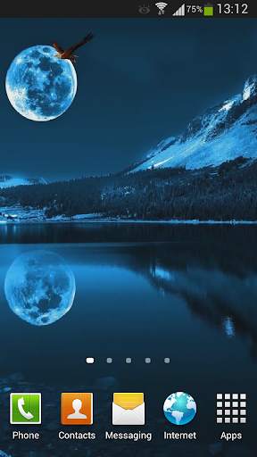 Blue Moon Live Wallpaper HD screenshot 2