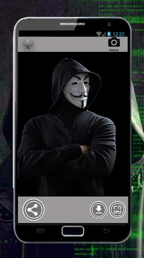 Anonymous Mask Montage Photo screenshot 1
