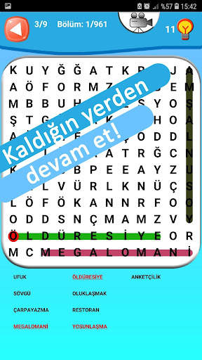 Çılgın Kelimeler - Kelime Arama Oyunu - Bedava screenshot 4