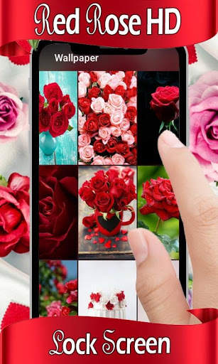 Red Rose Diamond Lock Screen Pattern & Passcode screenshot 6