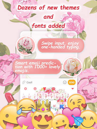 Spring Flower Keyboard Theme for Girls screenshot 2