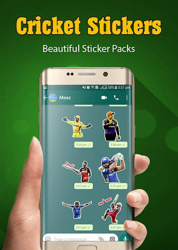 Cricket Stickers for WhatsApp 7 تصوير الشاشة