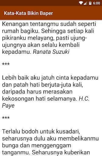 Kata-Kata Baper Menyentuh Hati screenshot 7