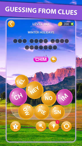 Word Serene Bubbles screenshot 2