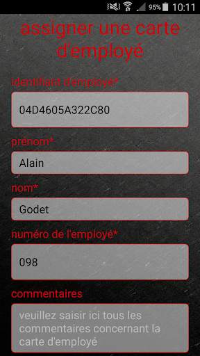 Enregistrement des heures screenshot 6