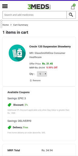 3meds: Online pharmacy App. Order medicine online screenshot 5