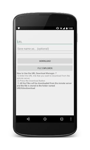 URL Download Manager screenshot 1
