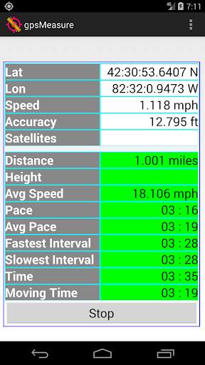 gpsMeasure screenshot 1