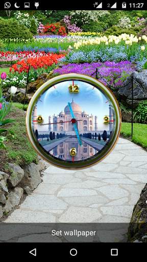 Tajmahal Clock Live Wallpaper screenshot 3