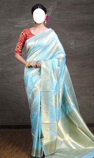 Ladies Pattu Saree Photo Suit screenshot 1