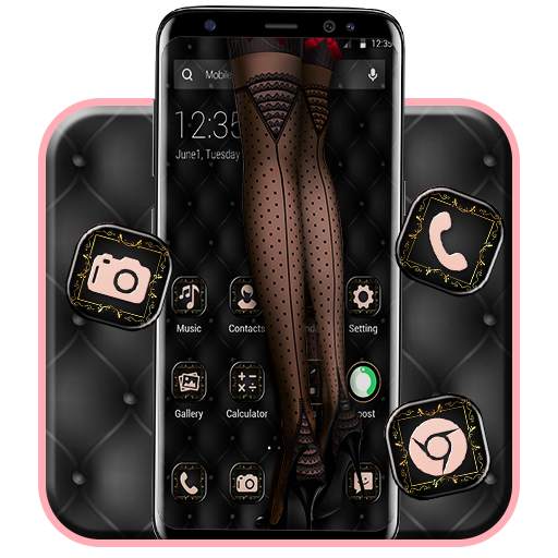 APUS Launcher  Lace Girl Theme 43.0.1001