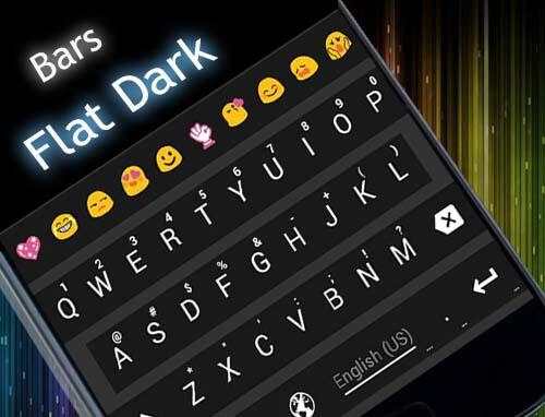BarFlat Dark Emoji Keyboard screenshot 6