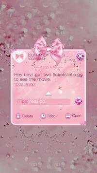 GO SMS PINK DIAMOND THEME screenshot 4
