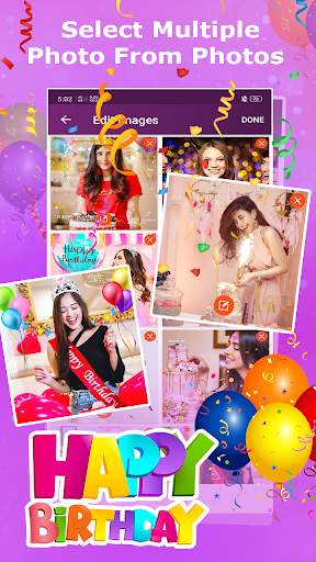 Birthday Photo To Video Maker screenshot 1