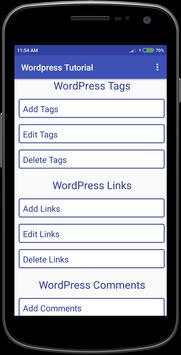Wordpress Tutorial скриншот 7