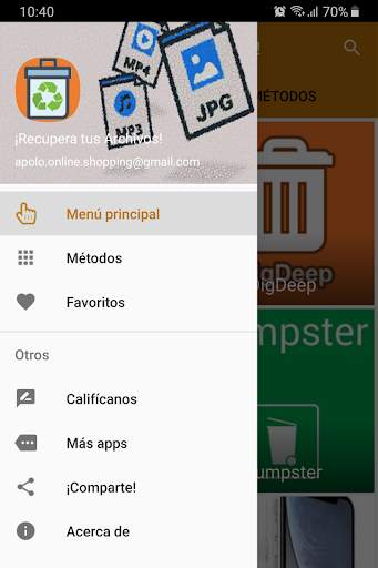 Cómo Recuperar Fotos, Vídeos y Archivos Borrados screenshot 2