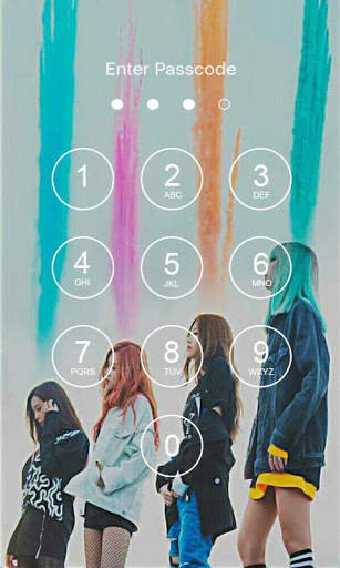 Black Pink Lock Screen screenshot 1