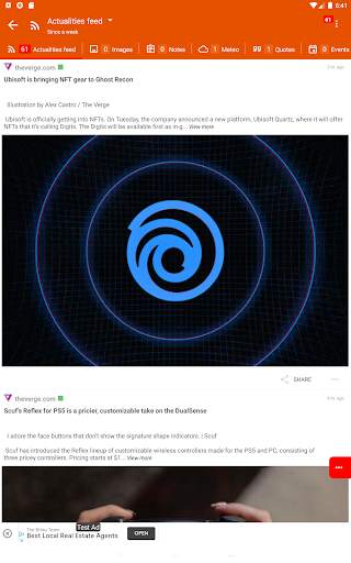 FeedUp browser & content mixer screenshot 2
