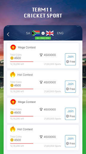 Team11 Cricket Sport screenshot 3