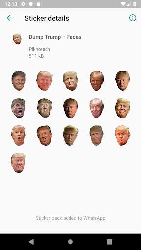 Dump Trump for WhatsApp screenshot 2