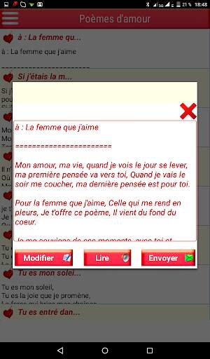 Meilleurs SMS d'Amour Français screenshot 8