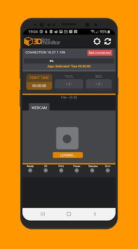 3D Print Monitor - OctoPrint & Webcam support 2 تصوير الشاشة