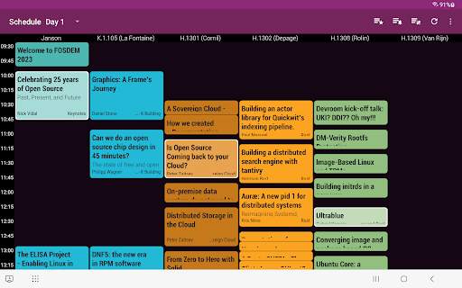 FOSDEM 2023 Schedule screenshot 9