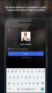 Facebook Mentions screenshot 1