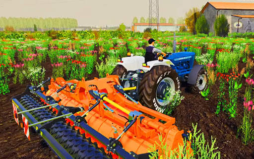 Tractor Farmland and Pull tractor Simulator screenshot 1