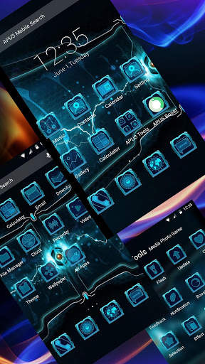 Electric-APUS Launcher theme screenshot 2