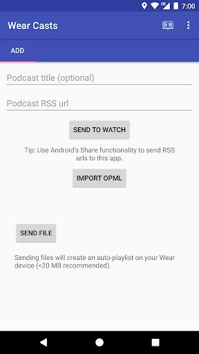 Wear Casts: A standalone podcast player for WearOS screenshot 1