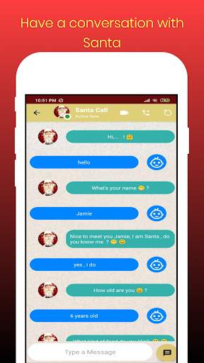 Video call and Chat from Santa Clause Simulation screenshot 4