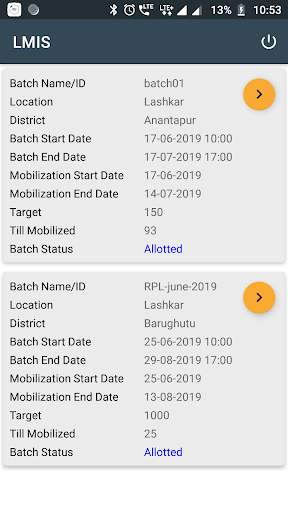 LMIS MOBILIZATION screenshot 2
