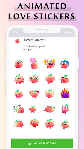Animated love Stickers for WhatsApp 2021 screenshot 4