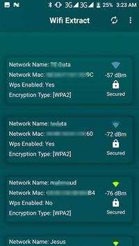 WiFi Extract كشف الواى فاى‎ screenshot 1