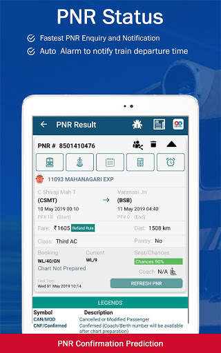 Live Train IRCTC Enquiry PNR Status Indian Railway screenshot 10