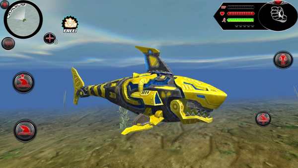 Wild Robot Shark Attack - Transforming Shark Robot screenshot 2