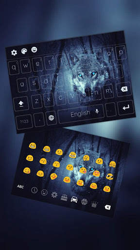Wild Wolf Keyboard Theme HD screenshot 1