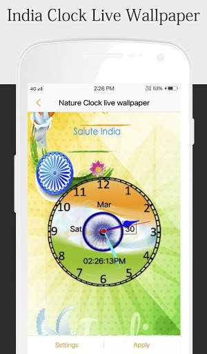 India Clock Live Wallpaper screenshot 2