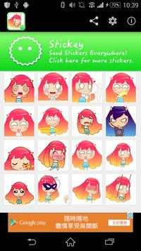Stickey Mini Cat Girl स्क्रीनशॉट 1