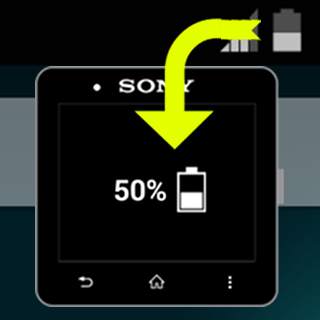 Phone Battery Widget for SW2 screenshot 1